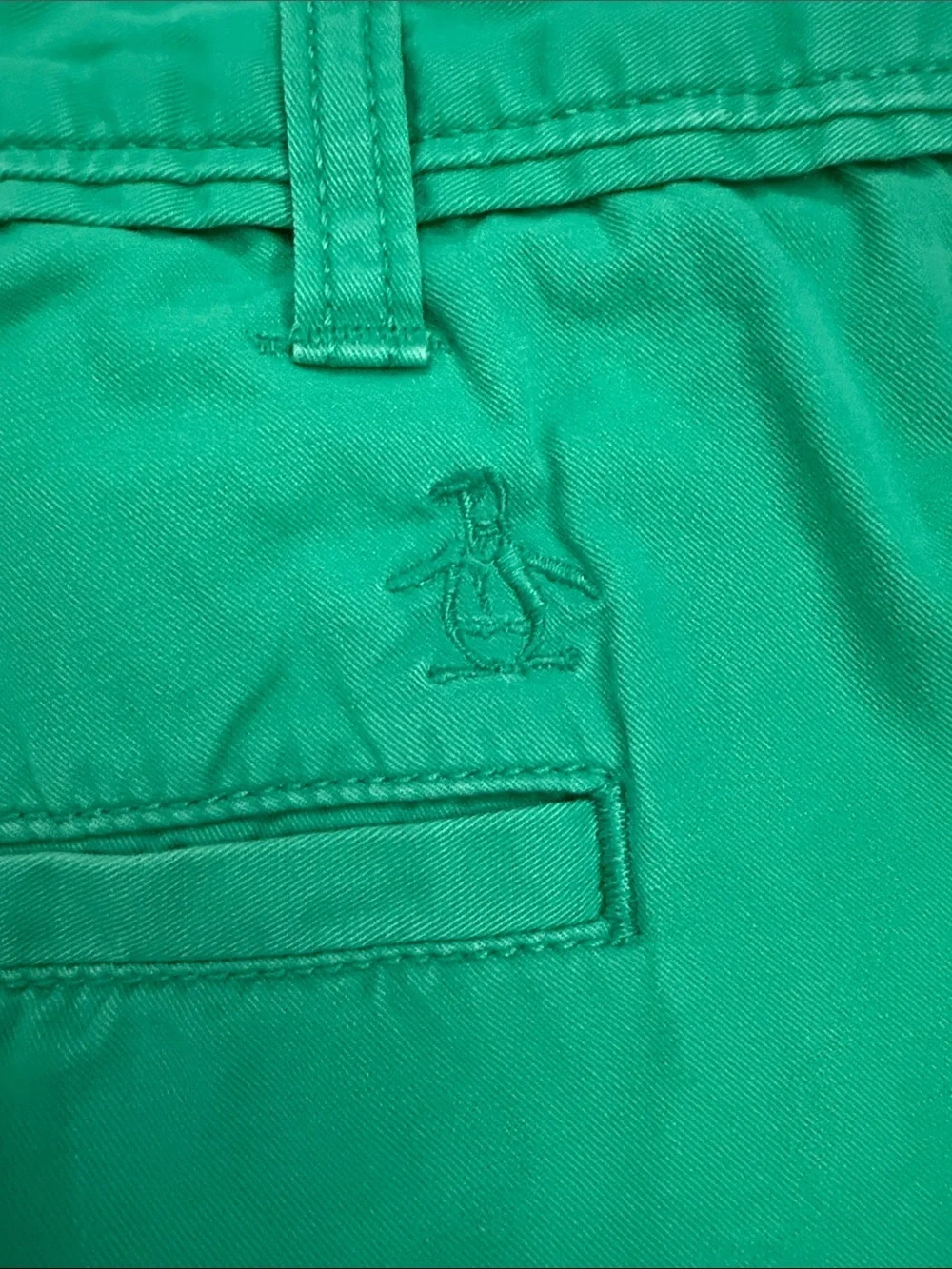 Original Penguin by Munsingwear Green Chino Shorts Size 34 Cotton